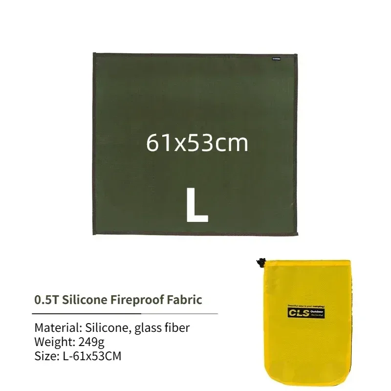 Tapis ignifuge en fibre de verre pour camping, pique-nique et barbecue 31