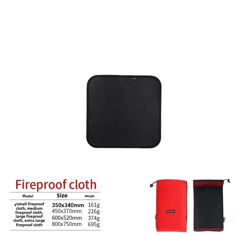 Tapis ignifuge en fibre de verre pour camping, pique-nique et barbecue 24