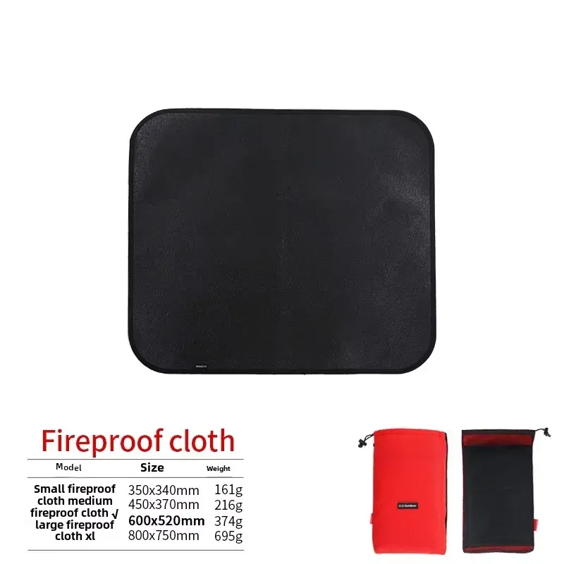 Tapis ignifuge en fibre de verre pour camping, pique-nique et barbecue 8