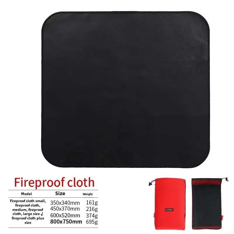 Tapis ignifuge en fibre de verre pour camping, pique-nique et barbecue 9