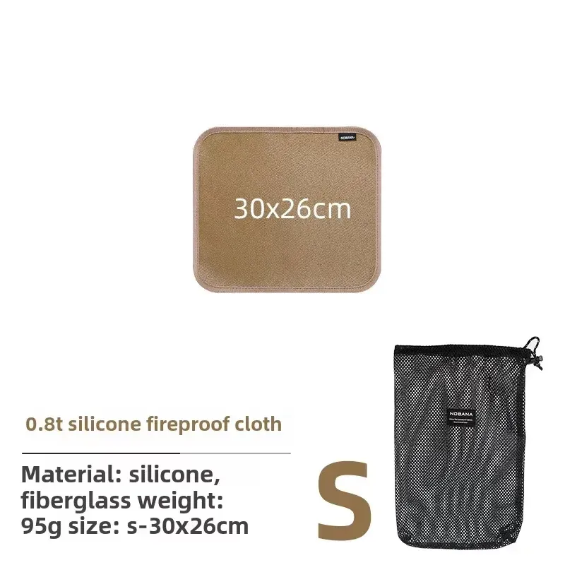 Tapis ignifuge en fibre de verre pour camping, pique-nique et barbecue 10
