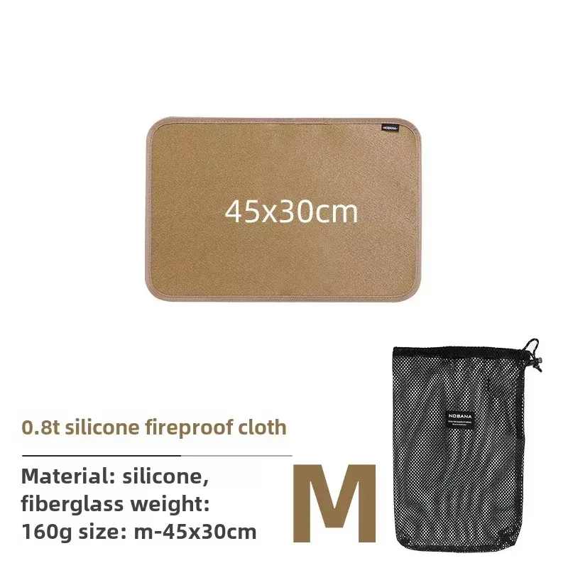 Tapis ignifuge en fibre de verre pour camping, pique-nique et barbecue 11
