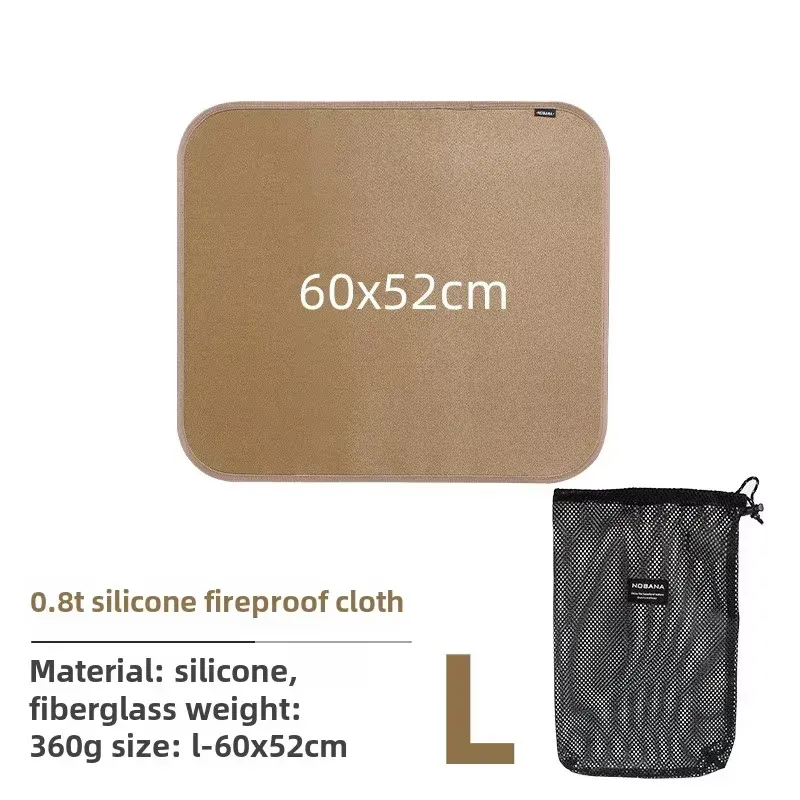 Tapis ignifuge en fibre de verre pour camping, pique-nique et barbecue 12