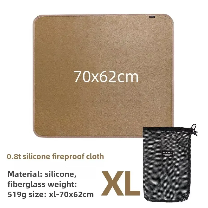 Tapis ignifuge en fibre de verre pour camping, pique-nique et barbecue 13
