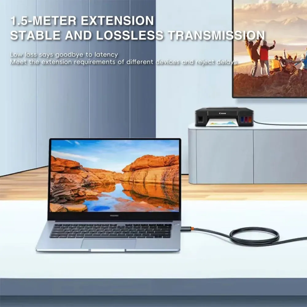 Câble d'extension USB 2.0 mâle vers femelle, câble d'extension haut débit pour ordinateur portable et PC. 2