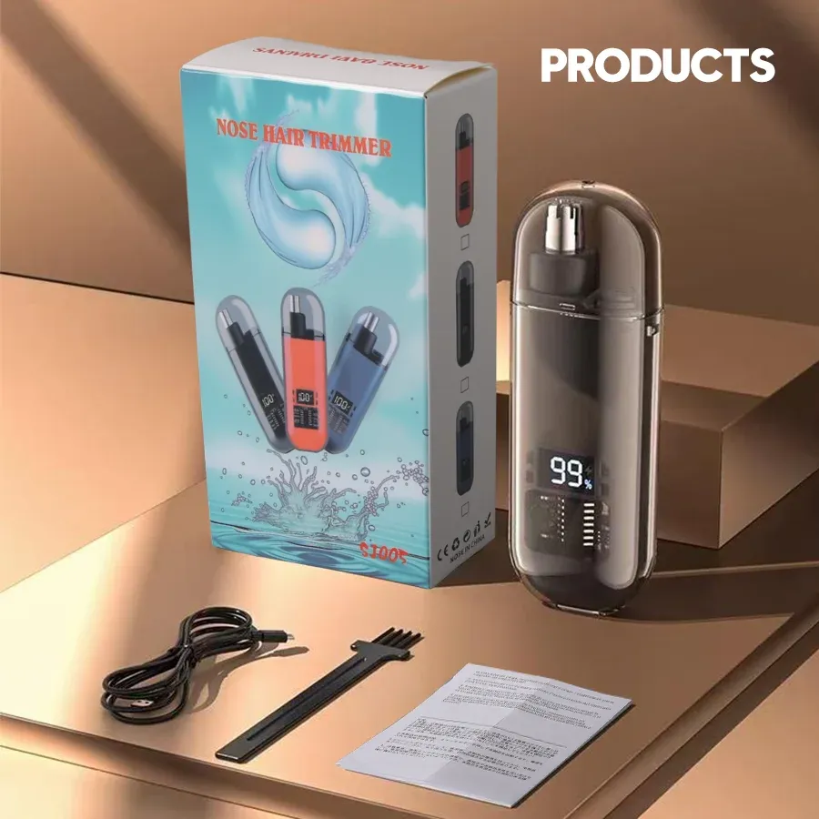 Tondeuse électrique pour le nez et les oreilles, mini tondeuse à sourcils pour hommes, rechargeable 3
