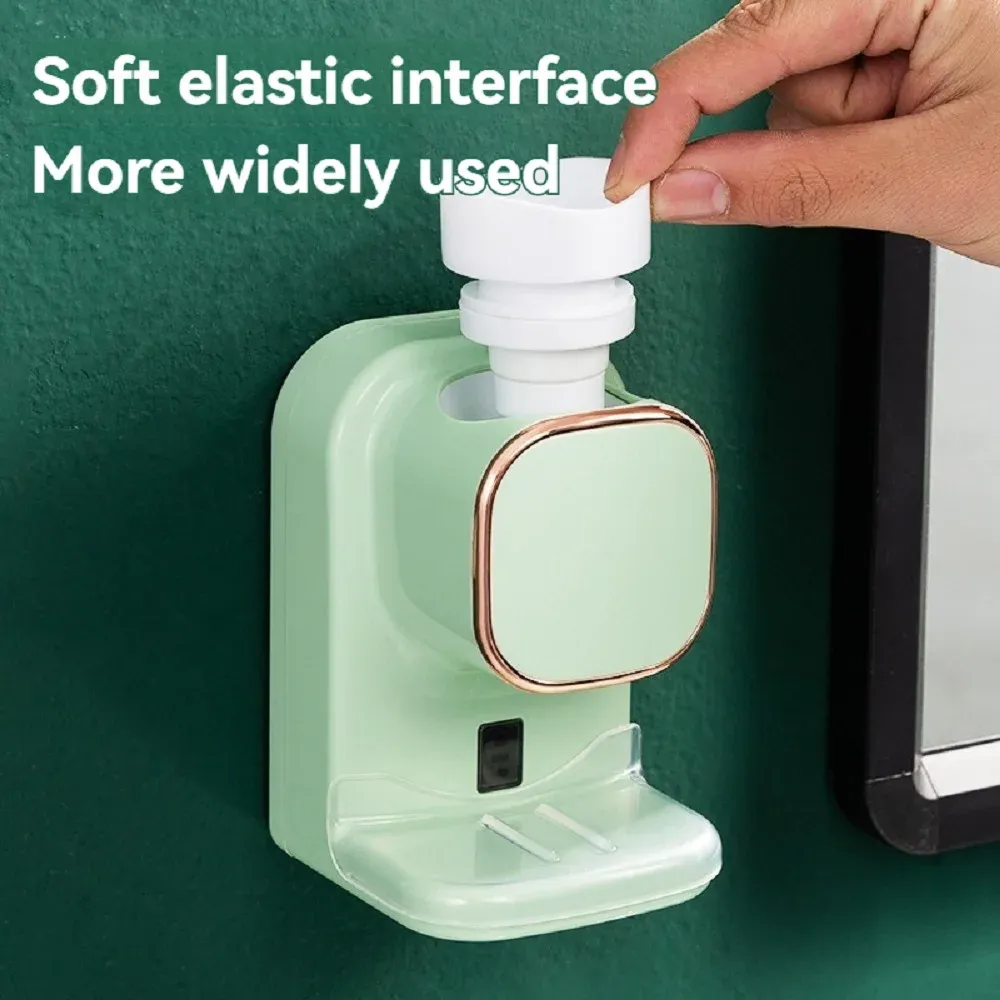 Distributeur de dentifrice mural électrique à capteur automatique, rechargeable par USB, avec 3 modes de dosage 2