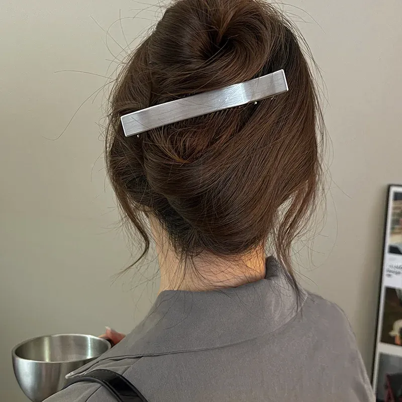 Barrettes à cheveux en métal coréen pour filles et femmes, lot de 3 3