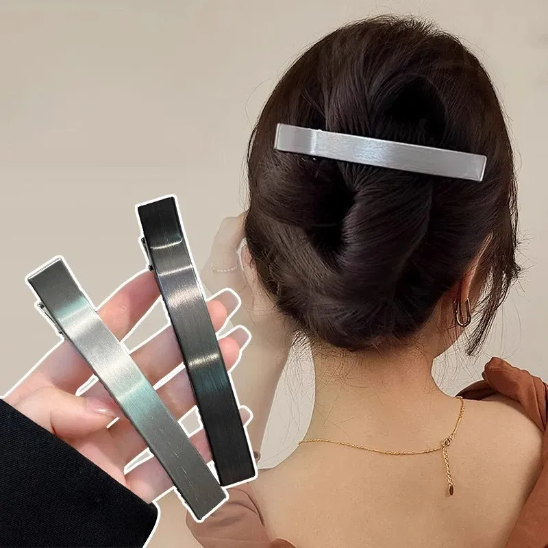 Barrettes à cheveux en métal coréen pour filles et femmes, lot de 3 2