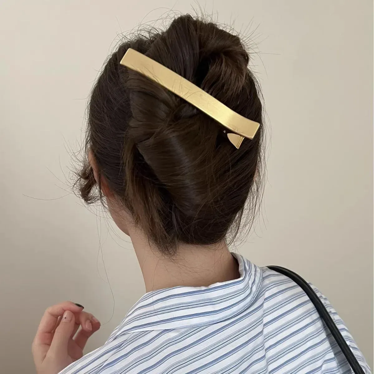Barrettes à cheveux en métal coréen pour filles et femmes, lot de 3 4