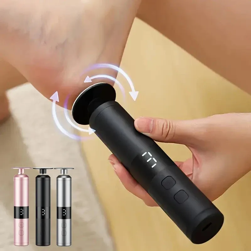 Ponceuse électrique rechargeable à 3 vitesses avec écran LCD pour les soins des pieds et des mains