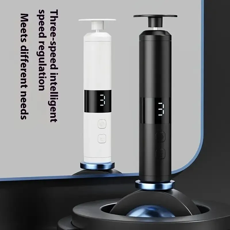 Ponceuse électrique rechargeable à 3 vitesses avec écran LCD pour les soins des pieds et des mains 5