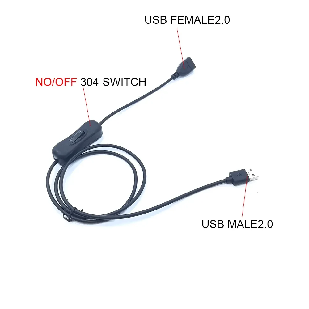 Rallonge USB avec interrupteur marche/arrêt, vue d'ensemble