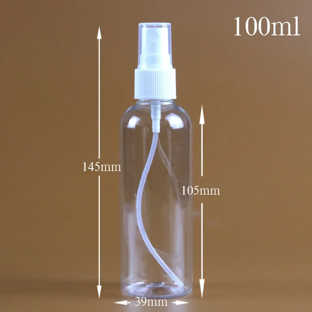 Flacon pulvérisateur transparent, finition soignée