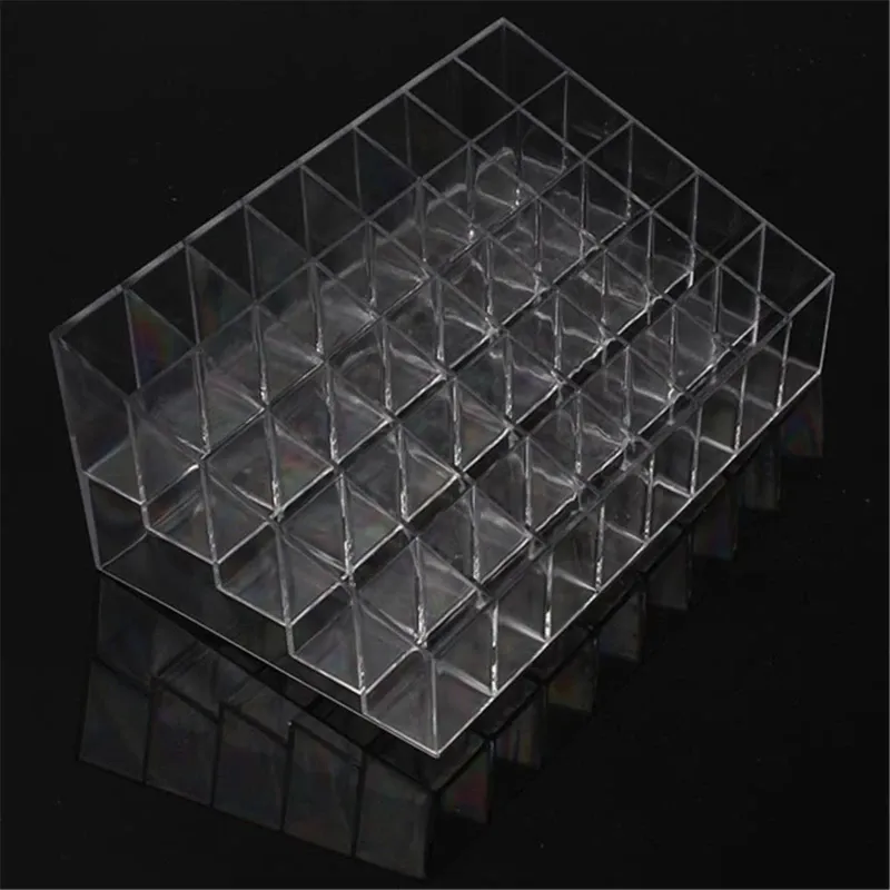 Présentoir de rangement transparent pour cosmétiques