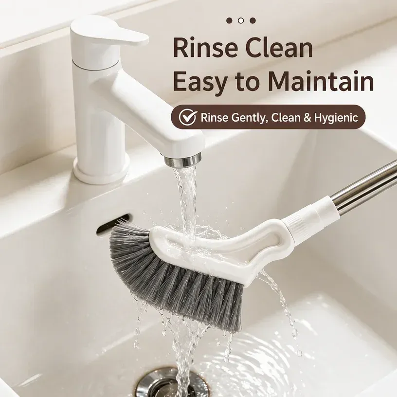 Brosse de nettoyage en situation d'utilisation