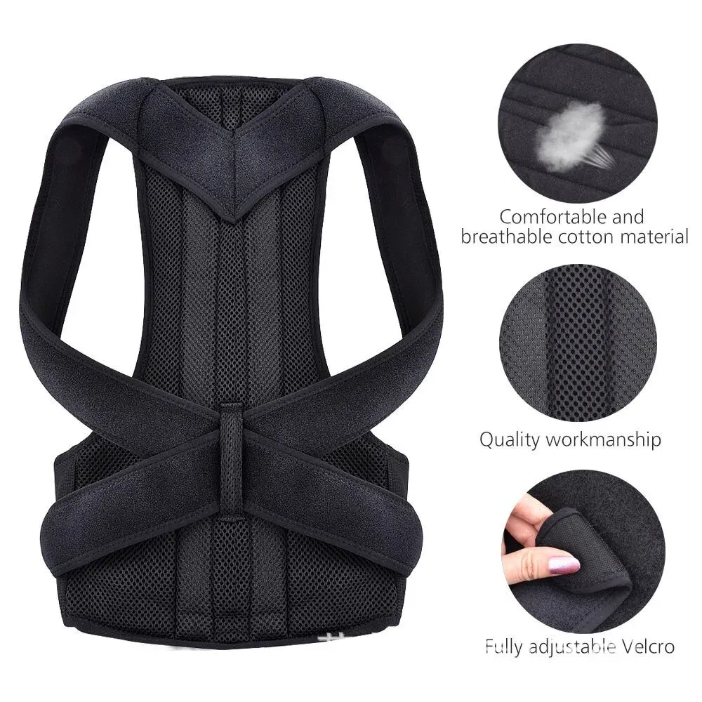 Ceinture correctrice de posture réglable pour le dos et les épaules, soutien de la colonne vertébrale, soulagement des douleurs du haut et du bas du dos 7