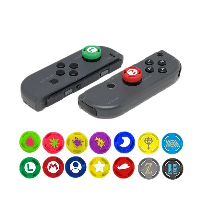 Lot de 4 capuchons de joystick analogique en silicone pour manettes Nintendo Switch Joy-Con et Switch Lite – Accessoires de protection