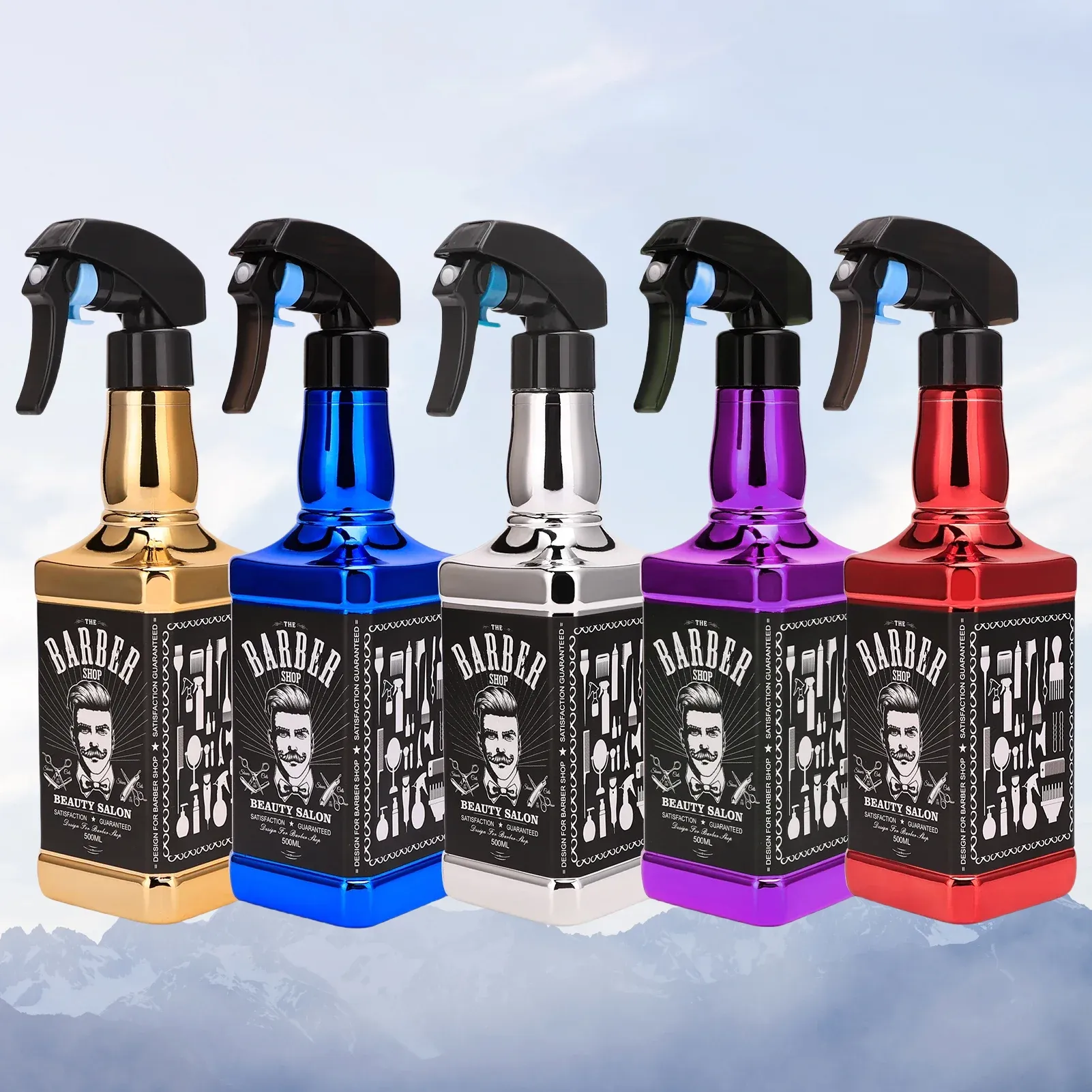 Bouteille vaporisateur professionnelle pour salon, rechargeable, à brume fine, flacon vide, pulvérisateur d'eau, accessoires de coiffure
