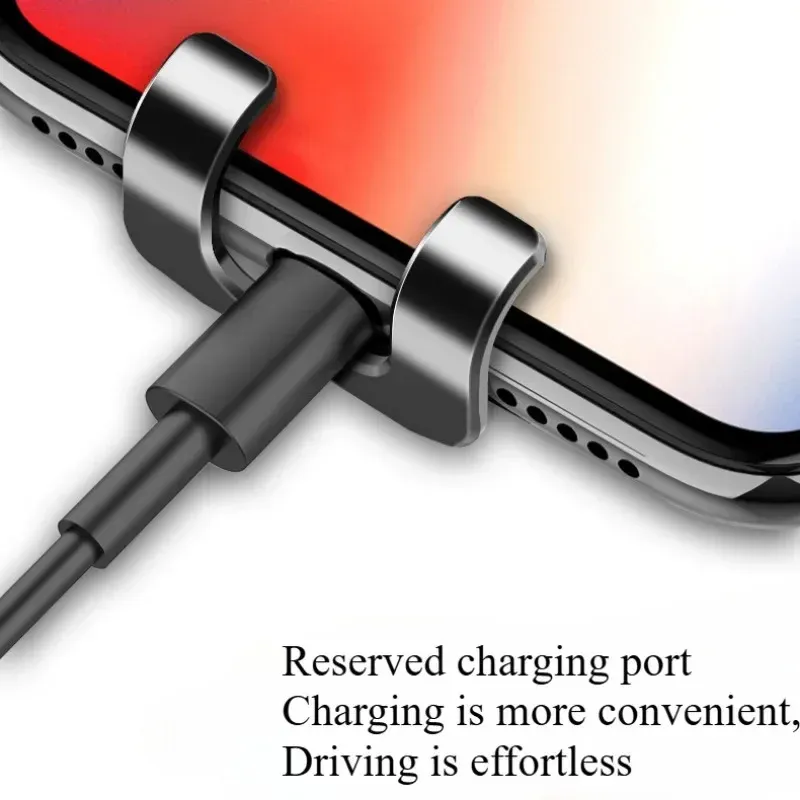 Support universel de téléphone à gravité pour voiture, fixation sur grille d'aération, compatible iPhone et Samsung 5