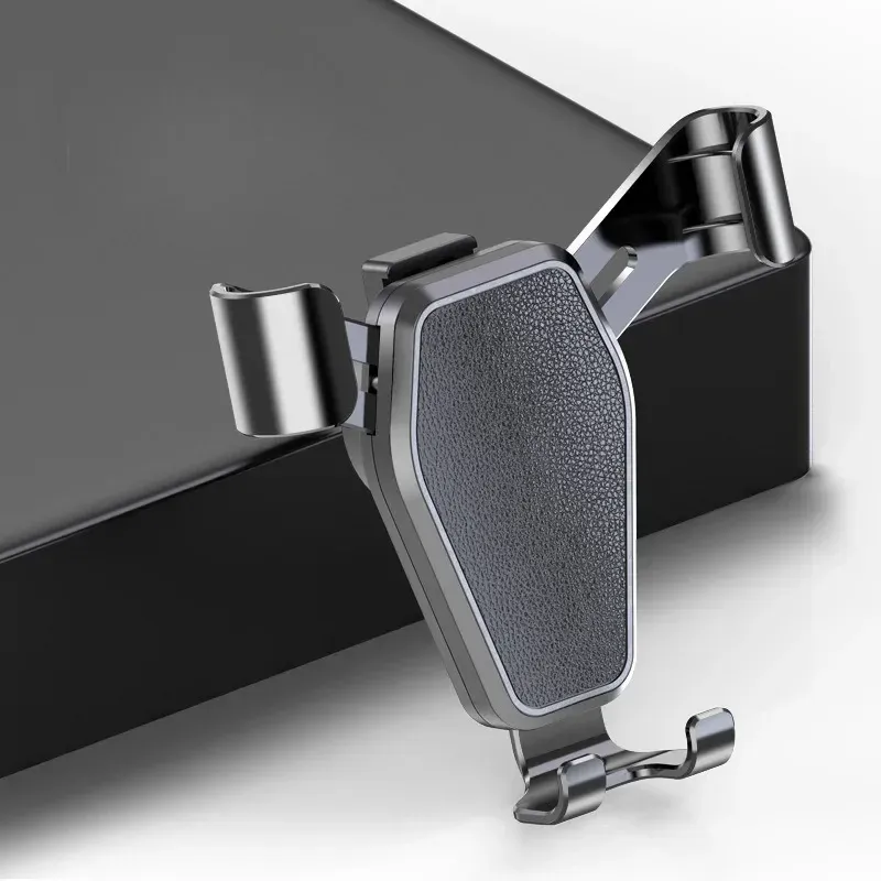 Support universel de téléphone à gravité pour voiture, fixation sur grille d'aération, compatible iPhone et Samsung 6
