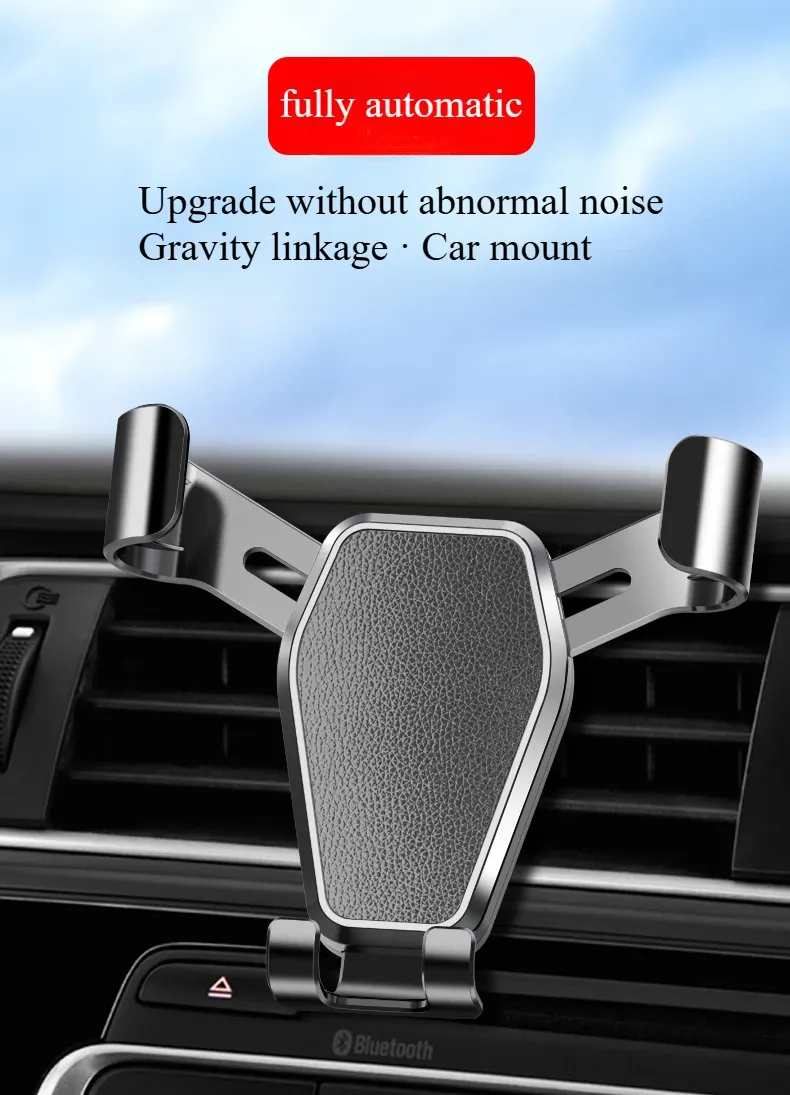 Support de téléphone universel pour voiture présenté en situation de conduite