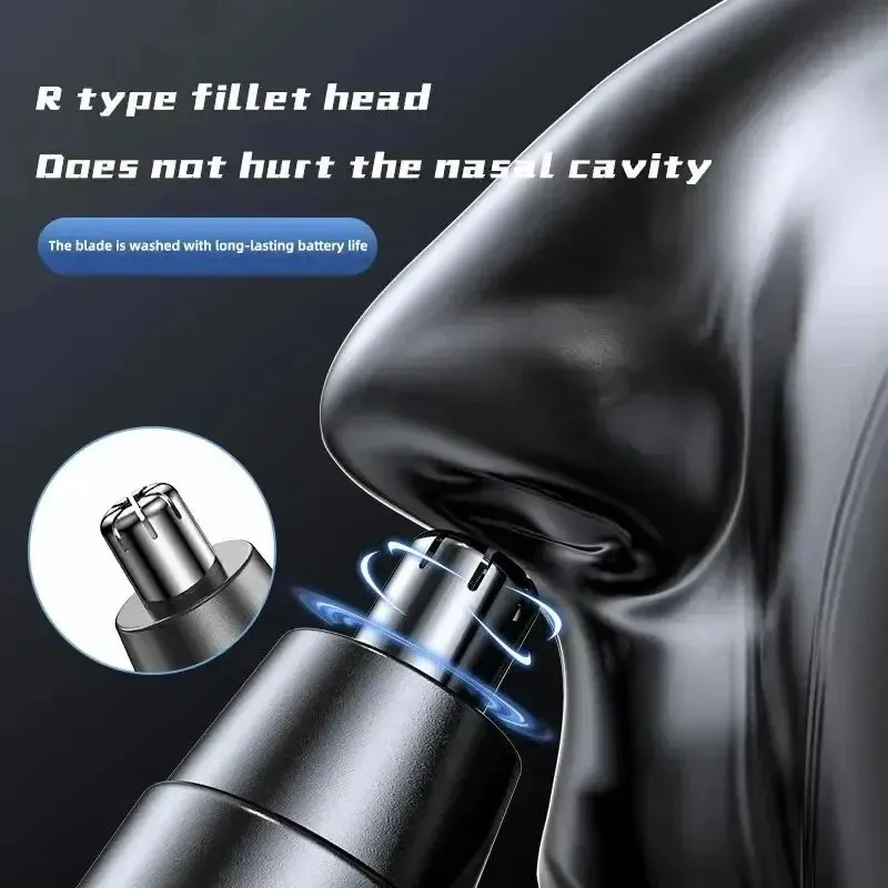 Tondeuse électrique pour le nez, lavable et sans danger, pour un rasage précis des poils du nez et des sourcils 2