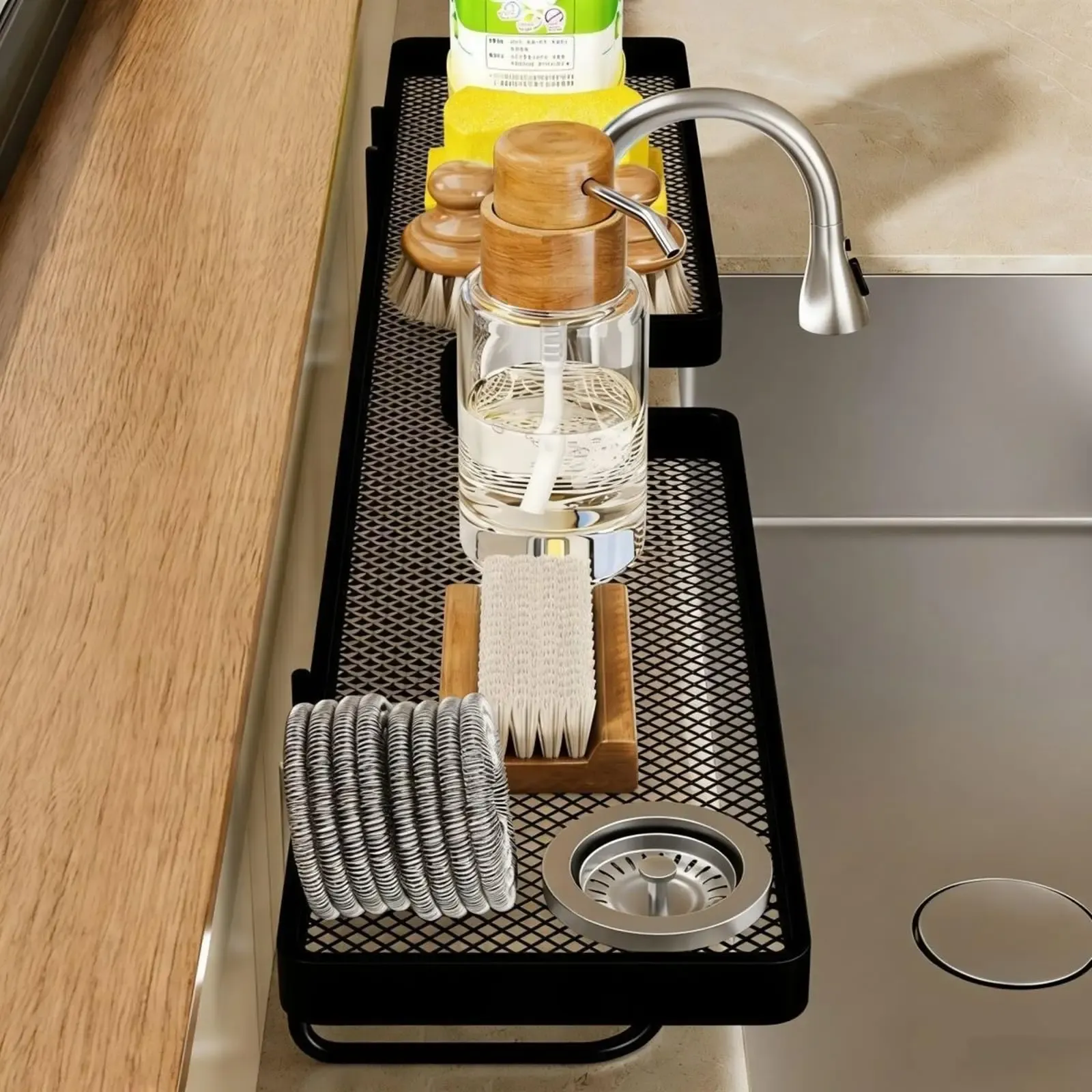 Étagère de rangement élégante pour salle de bain