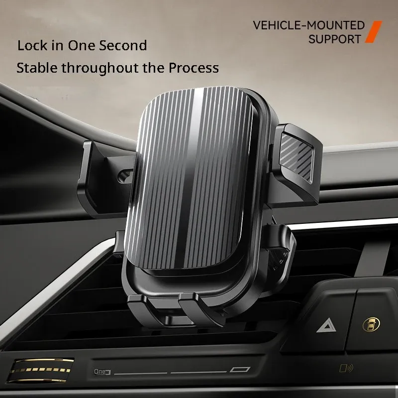 Support de téléphone flexible pour voiture à verrouillage automatique, compatible iPhone et la plupart des smartphones 2