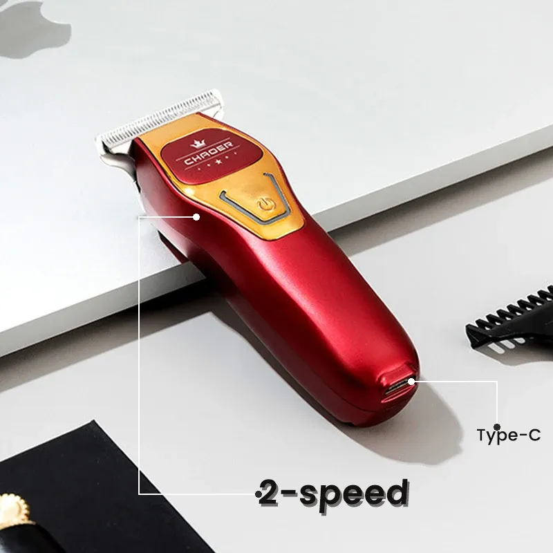 Tondeuse à cheveux professionnelle pour homme, rechargeable, lame électrique 0 mm, tondeuse à barbe et rasoir 5