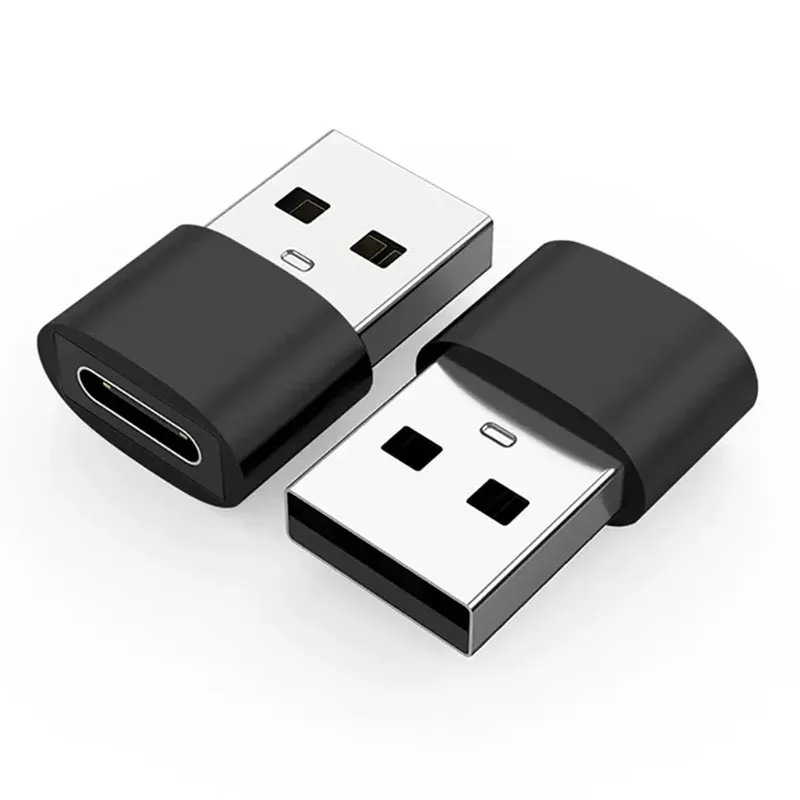 Adaptateur USB 2.0 vers USB-C, adaptateur USB-C femelle vers USB-A mâle, convertisseur de chargeur, adaptateur OTG compatible avec iPhone, iPad, Samsung 9