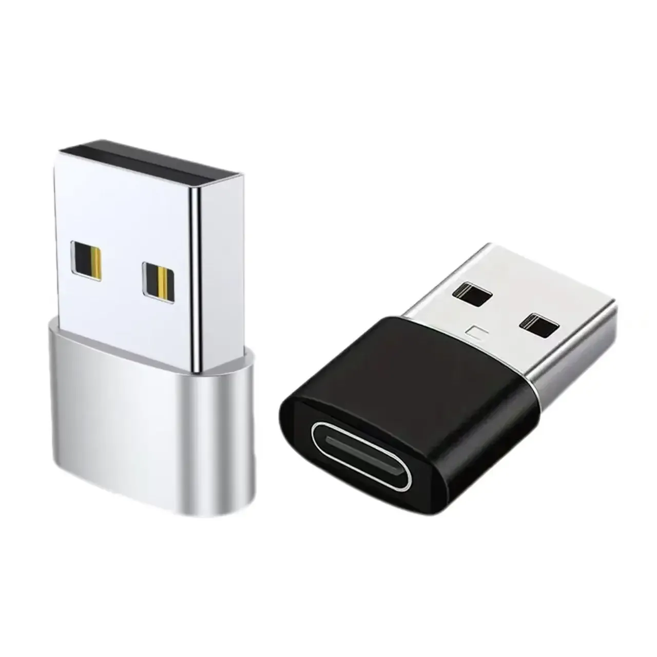 Adaptateur USB 2.0 vers USB-C, adaptateur USB-C femelle vers USB-A mâle, convertisseur de chargeur, adaptateur OTG compatible avec iPhone, iPad, Samsung 7