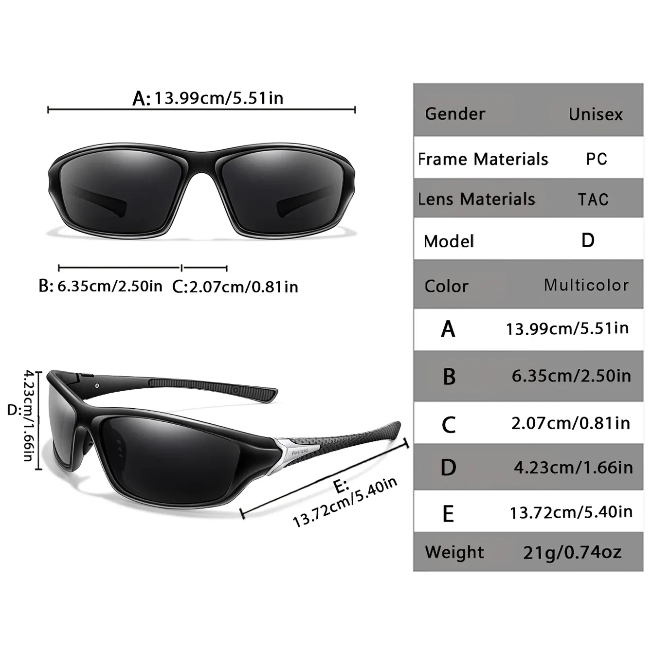 Lunettes de soleil polarisées de sport pour cyclisme, pêche et course à pied, pour hommes et femmes 3