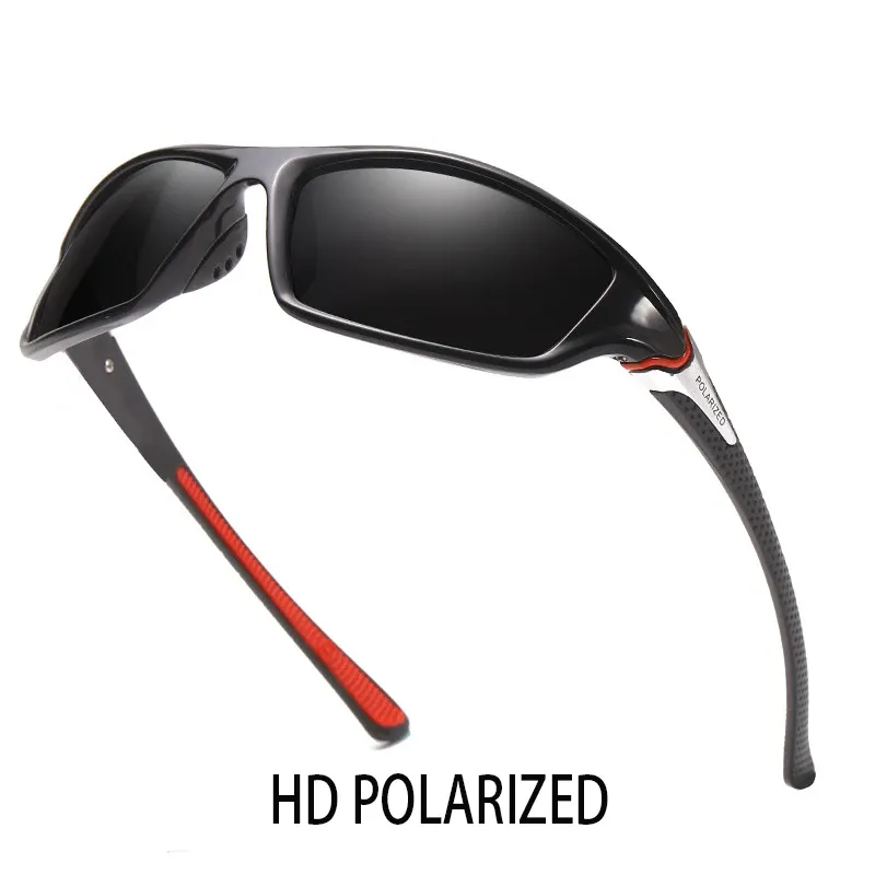 Lunettes de soleil polarisées de sport pour cyclisme, pêche et course à pied, pour hommes et femmes