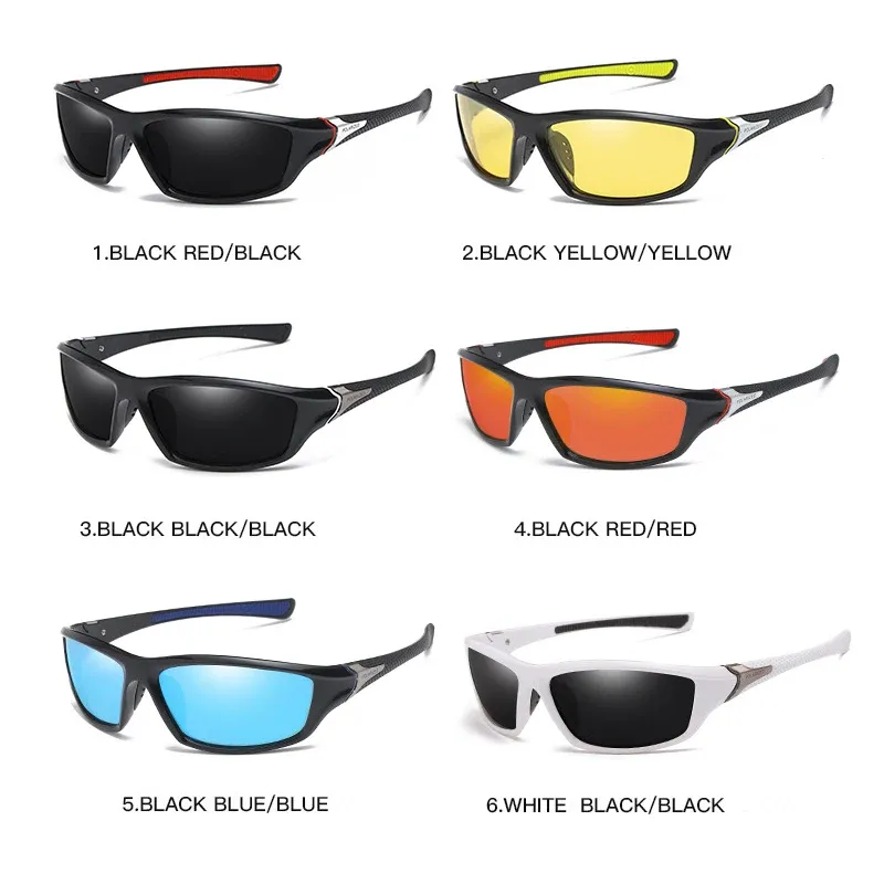 Lunettes de soleil polarisées de sport pour cyclisme, pêche et course à pied, pour hommes et femmes 4