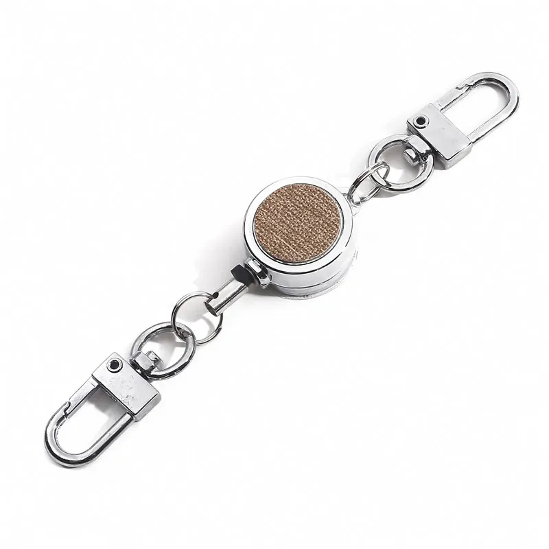 Bobine rétractable à clip pour badge d'identité, avec cordon, porte-clés et pince ceinture 8