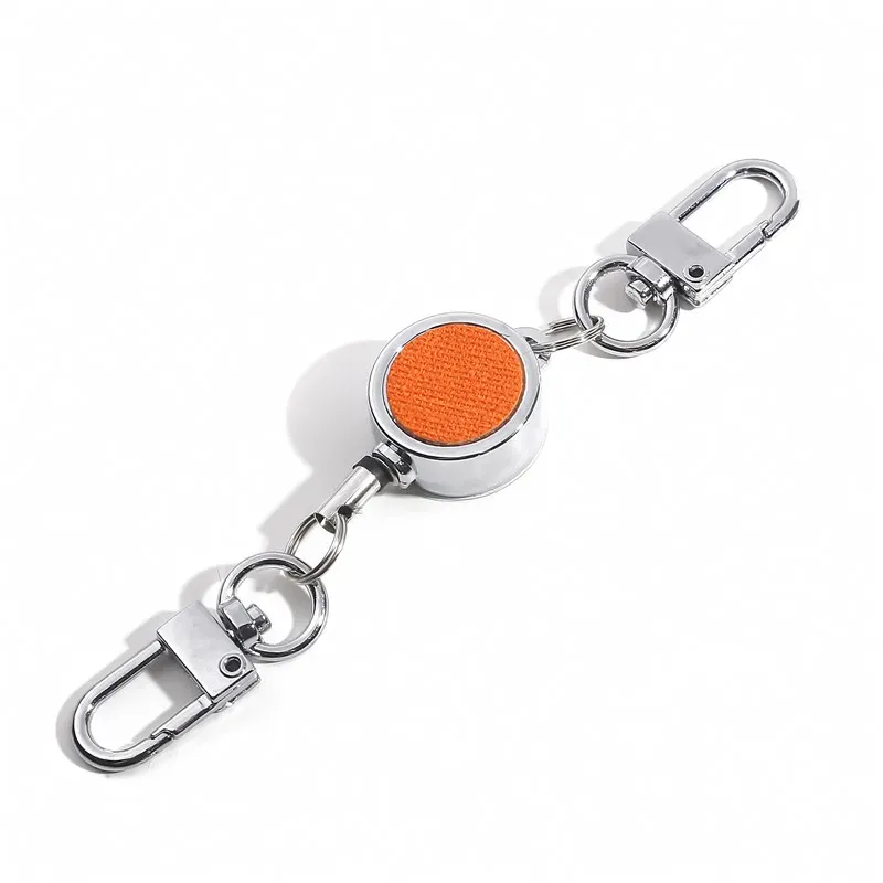 Bobine rétractable à clip pour badge d'identité, avec cordon, porte-clés et pince ceinture 9