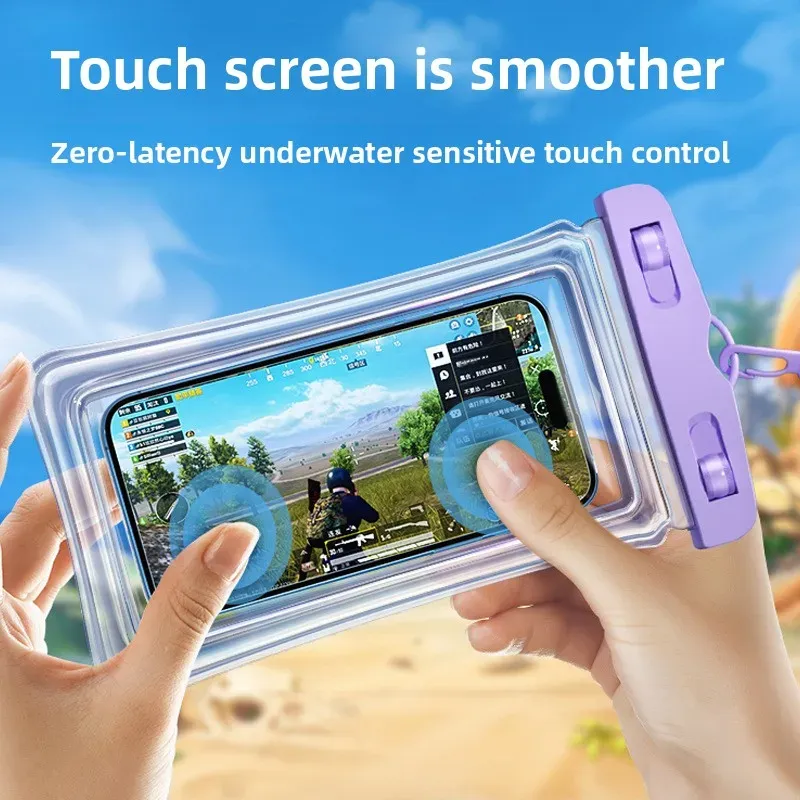 Pochette étanche pour téléphone, vue de présentation