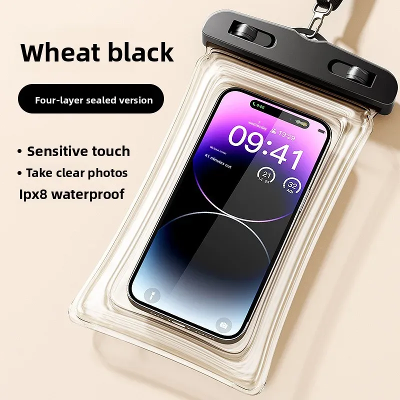 Pochette étanche pour téléphone à écran tactile avec tour de cou, idéale pour la natation, la plongée et le rafting 7