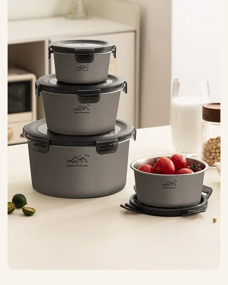 Boîte à Bento ronde, finition premium