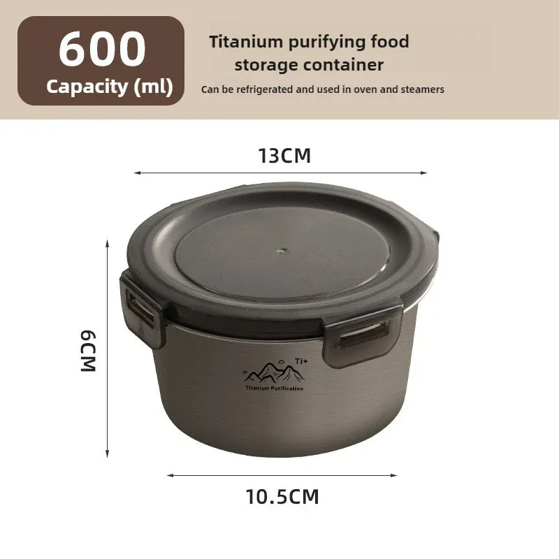 Boîte bento ronde pour camping, 300 à 1100 ml, contenant de conservation des aliments frais avec couvercle hermétique, adaptée à la congélation et au réchauffage, facile à nettoyer 8
