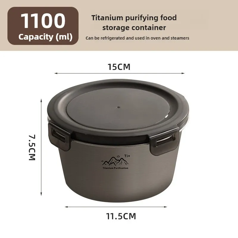 Boîte bento ronde pour camping, 300 à 1100 ml, contenant de conservation des aliments frais avec couvercle hermétique, adaptée à la congélation et au réchauffage, facile à nettoyer 9