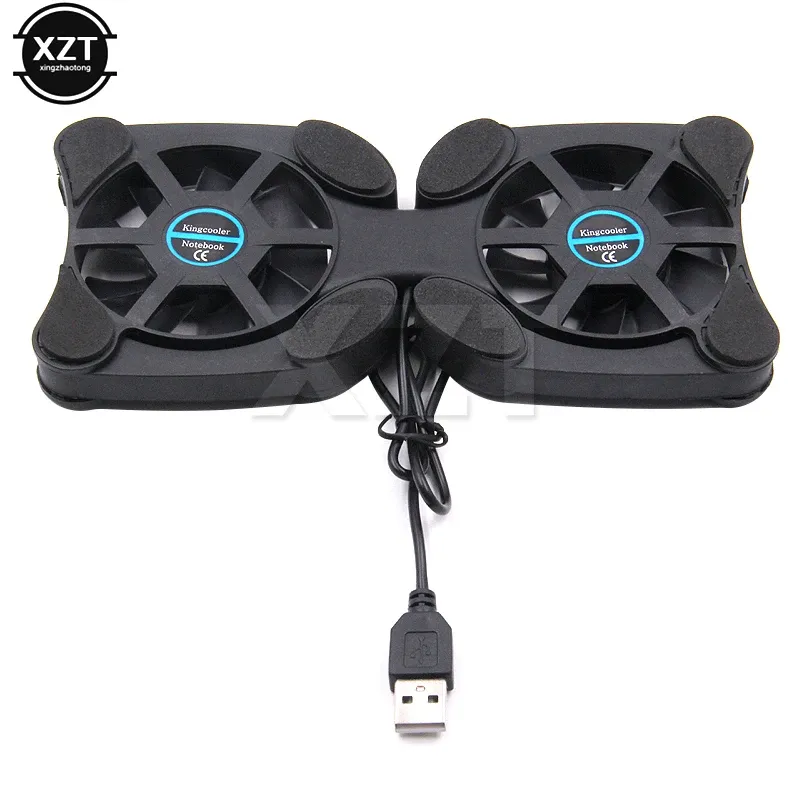 Support de refroidissement portable pour ordinateur portable à ventilateur pliable