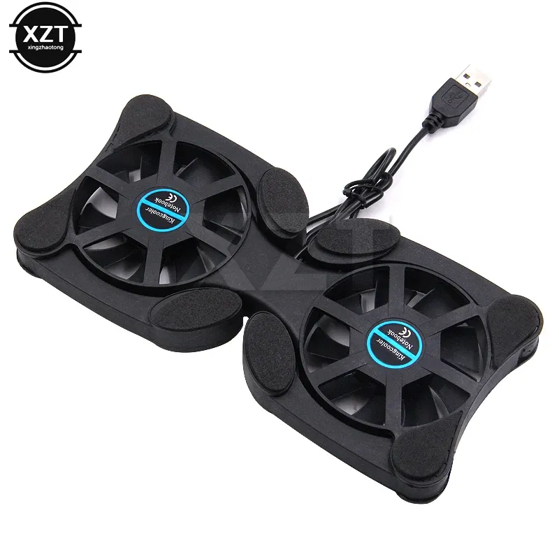 Support de refroidissement portable pour ordinateur portable à ventilateur pliable 5