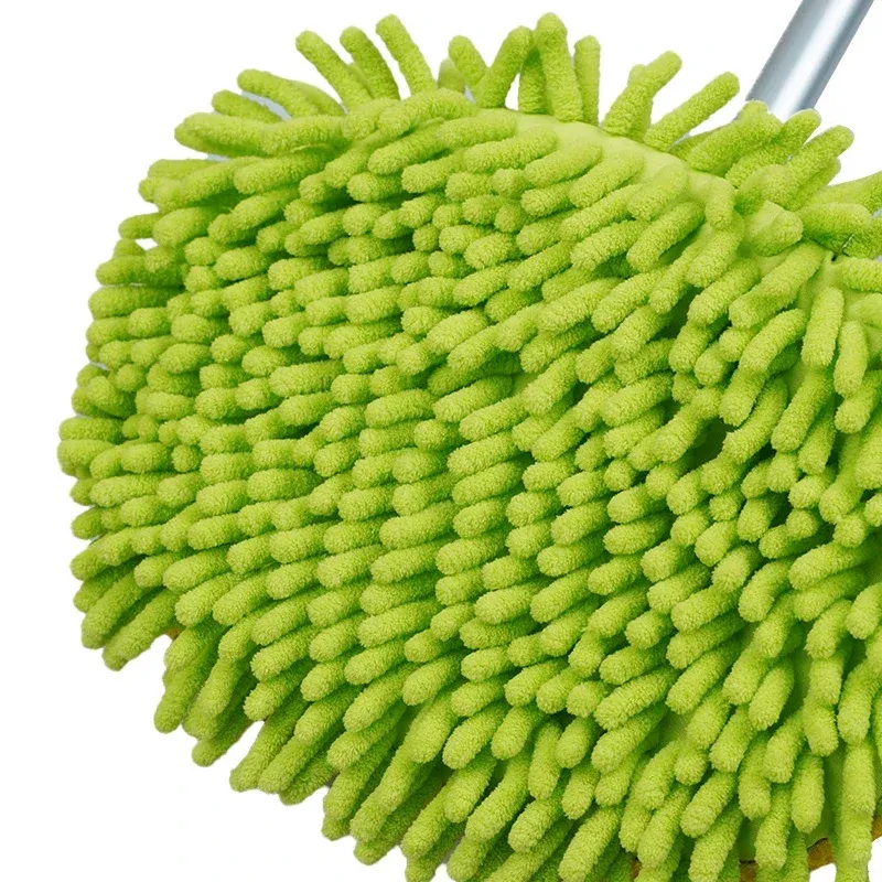 Brosse de nettoyage de voiture 2 en 1 à manche télescopique en alliage, plumeau et vadrouille de nettoyage 6