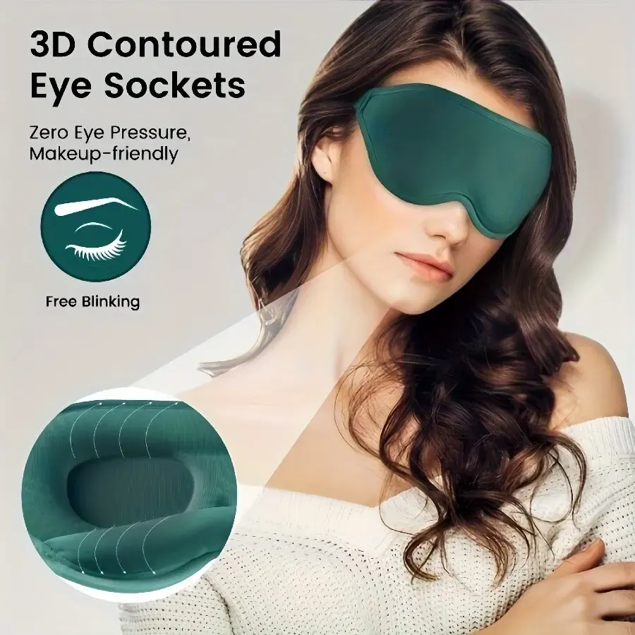 Masque de sommeil 3D porté pendant le repos