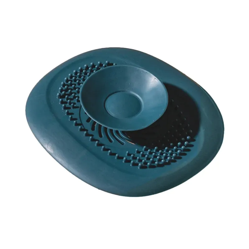 Bouchon attrape-cheveux pour salle de bain, lot de 2, couvercle de vidange de douche avec filtre anti-odeurs et anti-colmatage, bouchon d'évier de cuisine, filtre de vidange 8