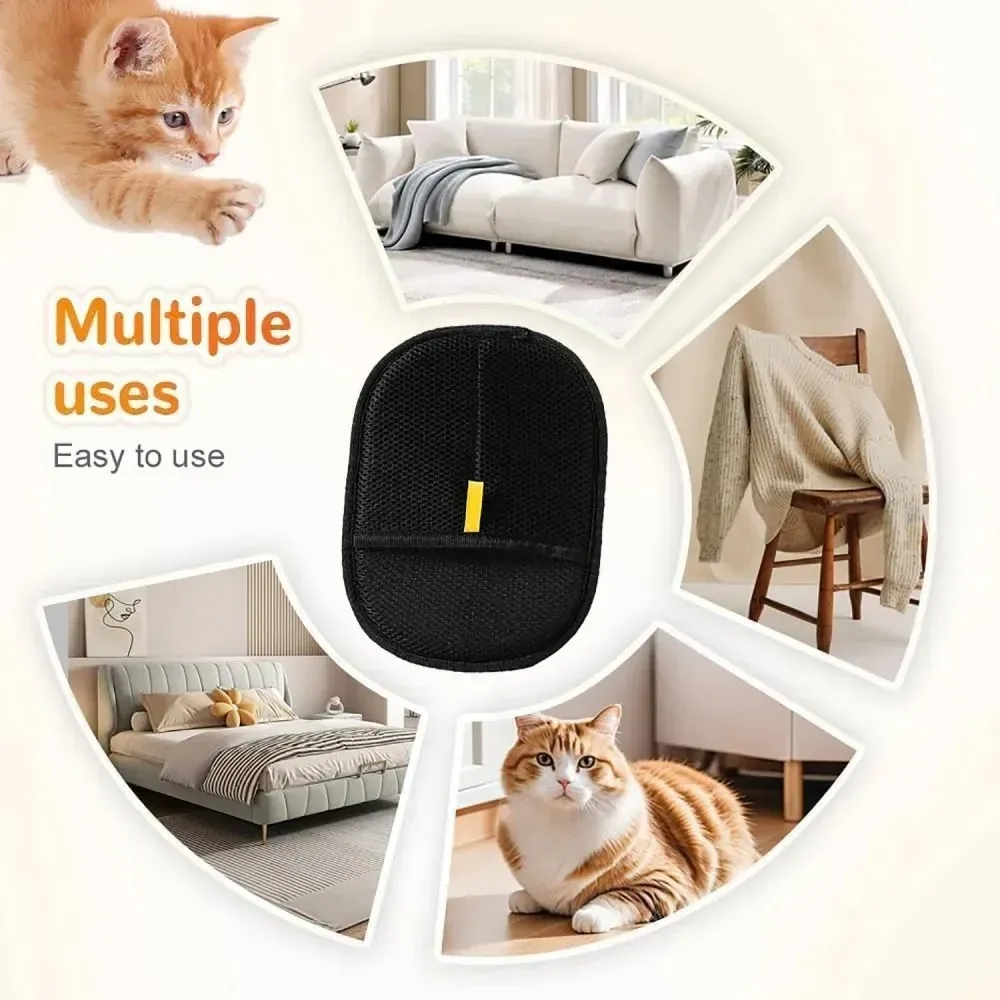Gant de toilettage pour chat, nettoyage de vêtements