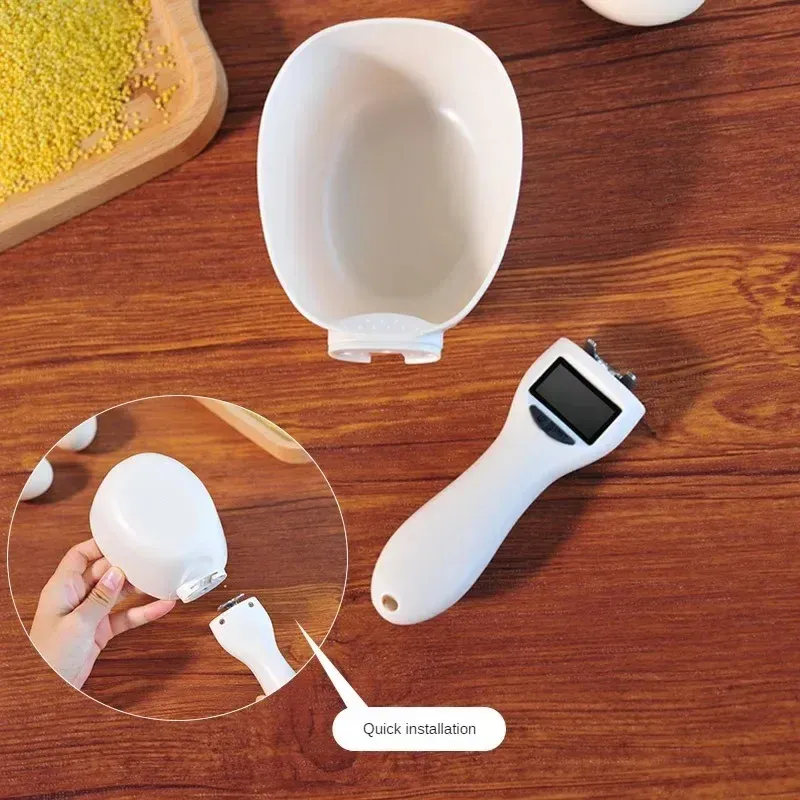 Cuillère doseuse électronique pour aliments pour chiens et chats, avec écran LED 3