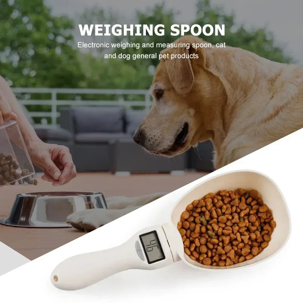 Cuillère doseuse électronique pour aliments pour chiens et chats, avec écran LED 4